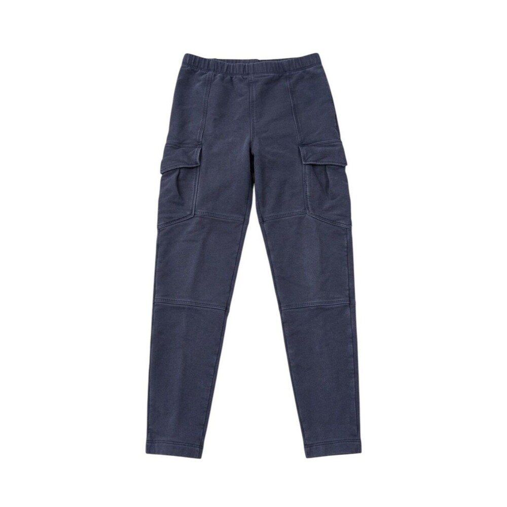 Tea Collection Kids Navy Blue Cargo Pocket Leggings Pants Cotton Girls Size 7